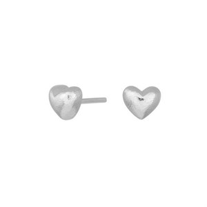 Siersbøl Shape - Ohrringe mit Herzen in silber 312 001